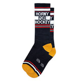 Horny For Hockey Unisex Gym Crew Socks
