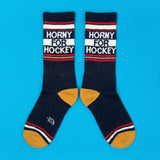 Horny For Hockey Unisex Gym Crew Socks