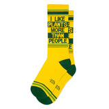 I Like Plants More Than People Gym Crew Socks
