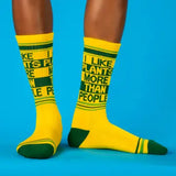 I Like Plants More Than People Gym Crew Socks