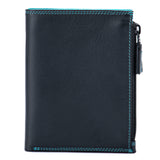 Bifold Wallet With Double Zip Pouch