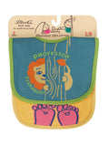 Peekaboo/Toes Baby Bibs Set of 2