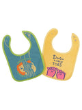 Peekaboo/Toes Baby Bibs Set of 2