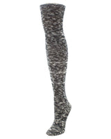 Slub Cable Knit Over The Knee Sock
