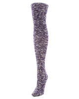 Slub Cable Knit Over The Knee Sock