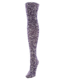 Slub Cable Knit Over The Knee Sock