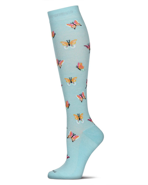 Butterfly Bamboo Compression Knee High Sock