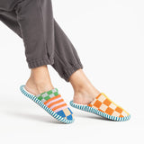Pattern Patch Slide Slippers