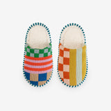 Pattern Patch Slide Slippers