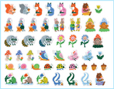 Woodland Critters Sticker Set
