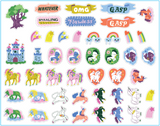 Dramatic Unicorns Sticker Set