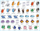 Healing Crystals Sticker Set