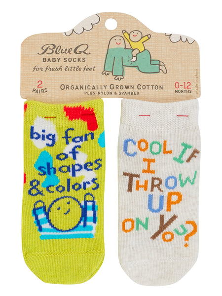 ShapesColors/ThrowUp Baby Socks
