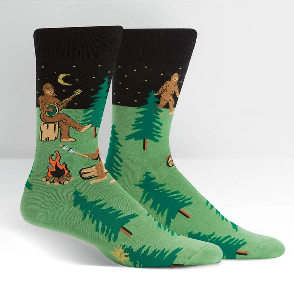 Sasquatch Camp Out Men’s Crew Sock
