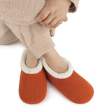 Women's Corduroy Sherpa Lined Non Skid Slipper Socks