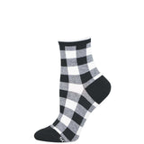 Gingham Plaid Cotton Mini Crew