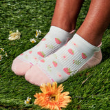 Strawberry Garden Compression Ankle Sock 2-Pack