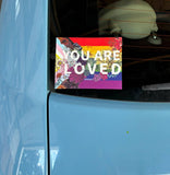 You Are Loved Sticker LGBTQ Pride Flag Decal
