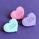 Heart Candy FUCK TRUMP Stud Earrings