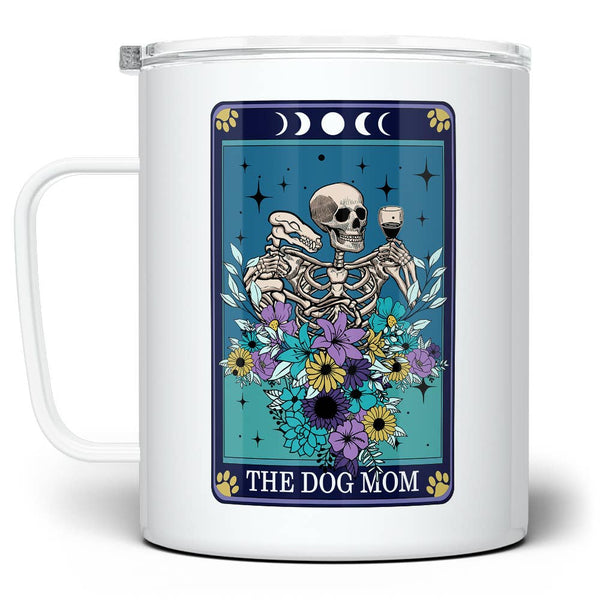 The Dog Mom Tarot Card Insulated Travel Mug