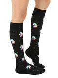 Mystic Unicorns Compression Knee High Sock