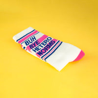 Buh Bye Hetero Norms Unisex Gym Crew Socks