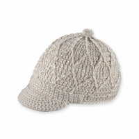 Jax Knit Brim Beanie: Rose Wood