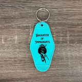 Daughter Of Immigrants Motel Style Keychain in Mint Green