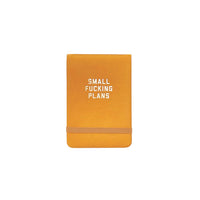 Small Fucking Plans Pocket Journal Goldenrod