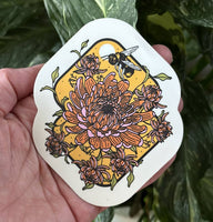 Beautiful Bee Bouquet Sticker
