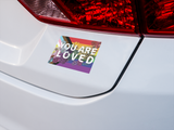 You Are Loved Sticker LGBTQ Pride Flag Decal