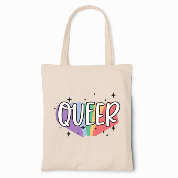 Queer Rainbow LGBTQ+ Pride Tote Bag