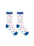 Multi-Colored Hearts Bamboo Kid's Crew