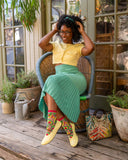 Avocado Lover Sheer Crew Sock