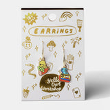 Cheese & Fish Drop Earrings