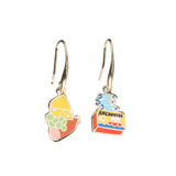 Cheese & Fish Drop Earrings