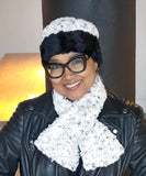 Cuffed Reversible Rosebud Pillbox Hat