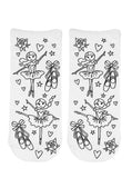 Dancing Ballerinas Coloring Socks
