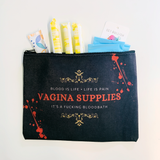 GetBullish Vagina Supplies Blood Bath Canvas Zipper Pouch
