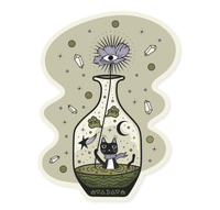 Fantastical Feline Sticker