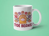 Toe Beans: 15oz maroon handle