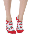 Cherries Fuzzy Slipper Socks