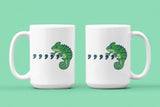 Comma Chameleon: 15oz green handle