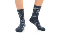 V-Toe Split Toe Novelty Grey Sharks Big Toe Tabi Socks