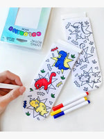 Feline Friends Coloring Socks