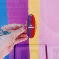 The Gayest Rainbow Motel Keychain