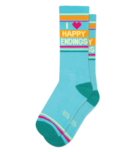 I ❤️ Happy Endings Unisex Gym Crew Socks