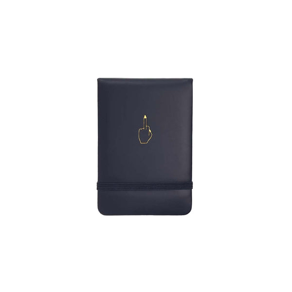 Middle Finger Pocket Journal Black