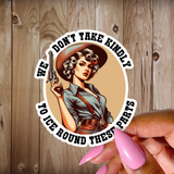 Abolish ICE Sticker, Chinga La Migra, Protest Stickers