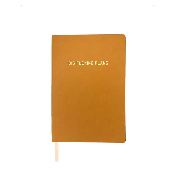 Big Fucking Plans Goldenrod Dotted Journal